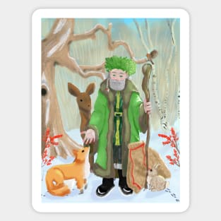 Winter Wizard and his Friends Sticker